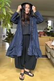 Stroll Frill Mac Navy